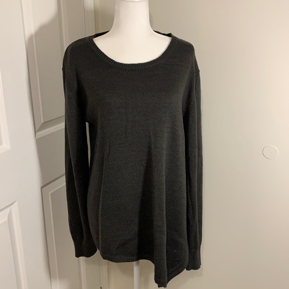 Oversized asymmetrical sweater